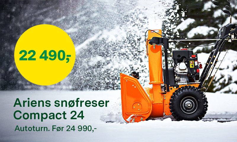 Ariens snøfreser compact 24 autoturn - før 24 990,- nå 22 490,-