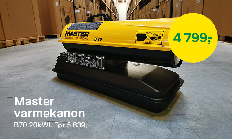 Spar 1300 kr på Master varmekanon B70