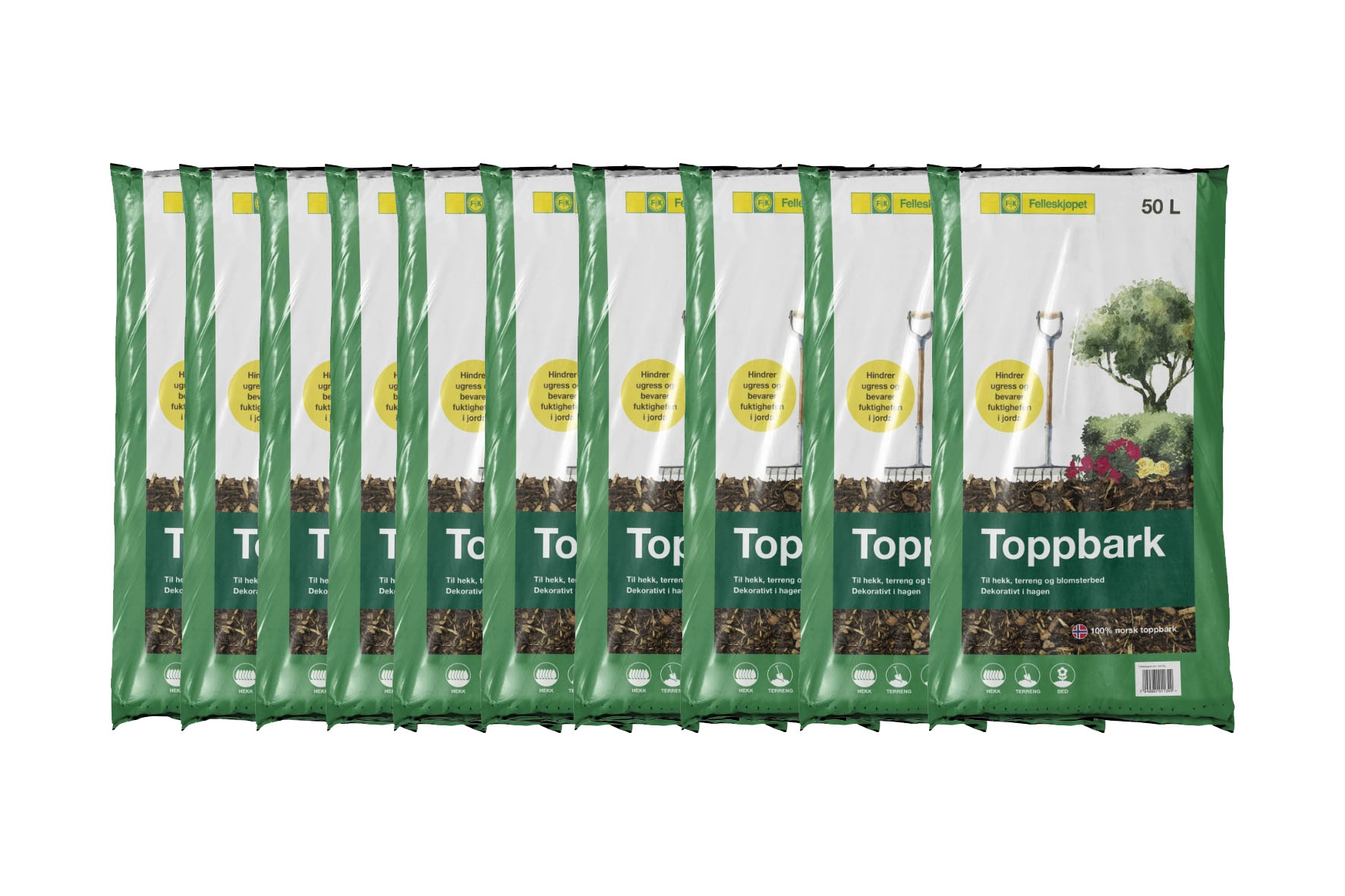 Toppbark 50 L -10 Pk | Felleskjøpet.no